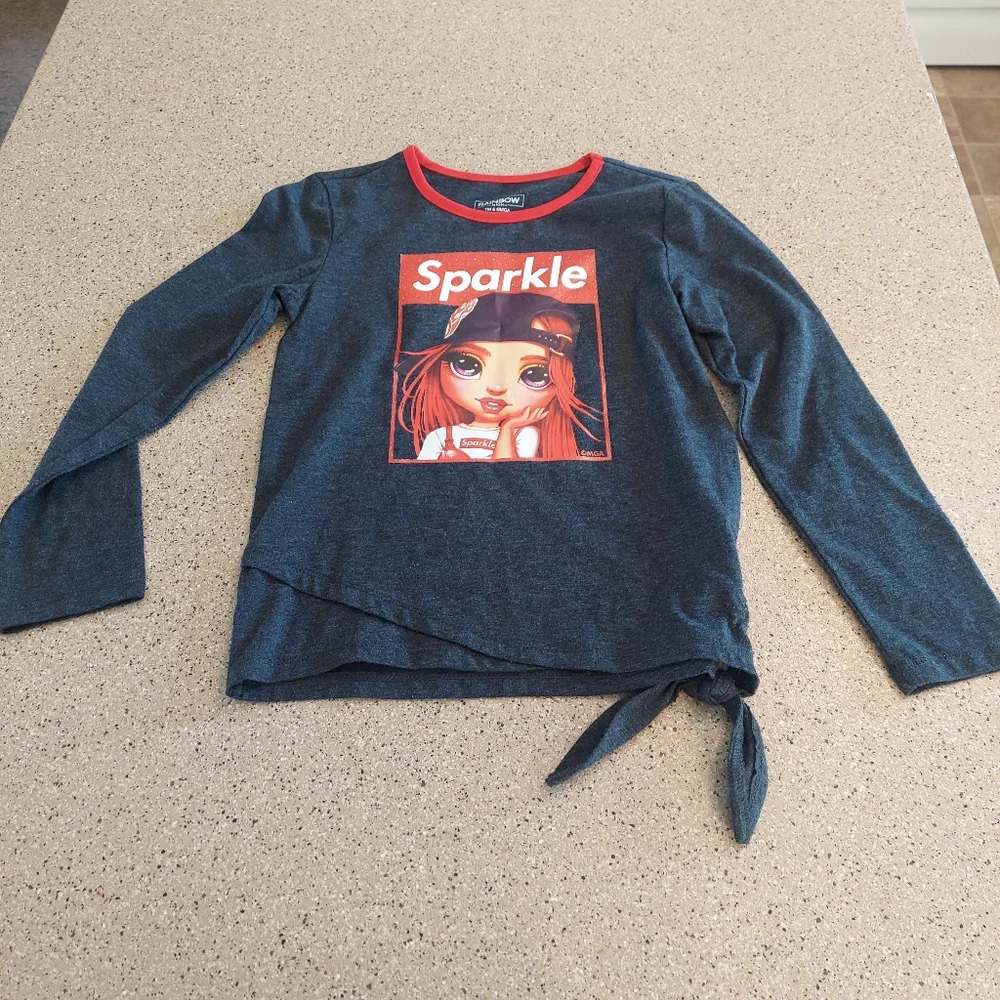 Rainbow High Girl’s Fashion Top red Sparkle size 7/8